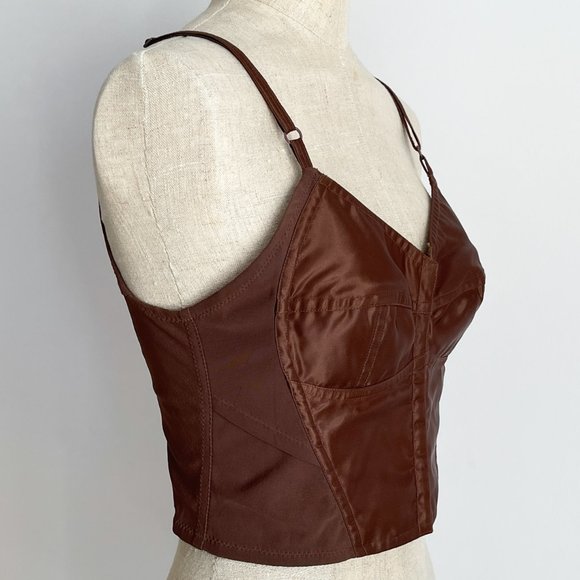 Dolce & Gabanna 90s Brown Corset Top - Picture 3 of 3